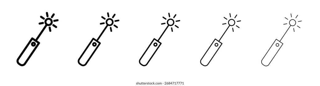 laser icon black and white vector sign