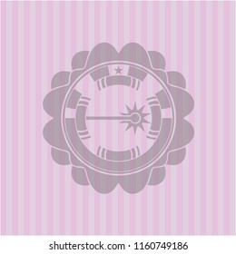 laser icon inside badge with pink background