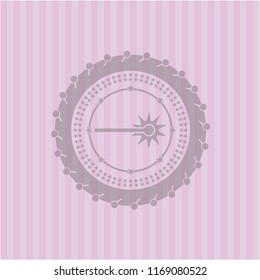 laser icon inside badge with pink background