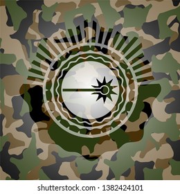 laser icon inside camo emblem