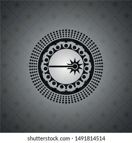 laser icon inside retro style black emblem