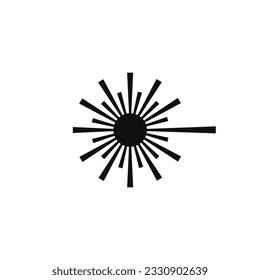 Laser icon isolated on white background