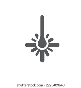 Ilustración Del Vector De Icono Láser Eps10