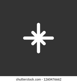 laser icon vector. laser sign on black background. laser icon for web and app