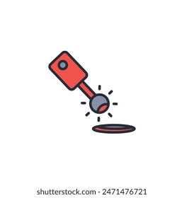Laser icon. vector.Editable stroke.linear style sign for use web design,logo.Symbol illustration.