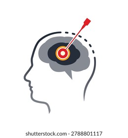 Laser Interstitial Thermal Therapy - LITT vector illustration