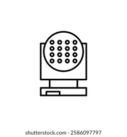 laser lamp icon Flat fill set collection