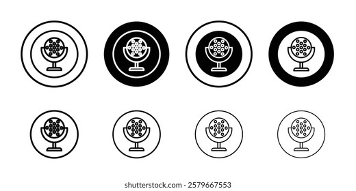 laser lamp icon Outline thin set pack series