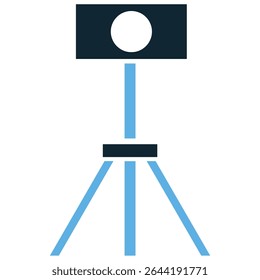 Laser level icon vector, symbolizing precision, accuracy, and modern construction. Ideal for building, renovation, engineering, surveying, and perfect alignment tasks.