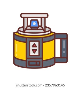 Laser Leveling icon in vector. Logotype