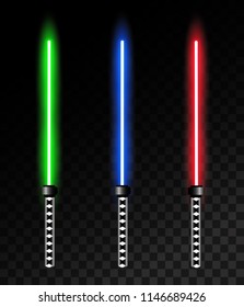 Laser light sword. Vector illustration