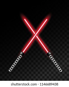 Laser light sword. Vector illustration
