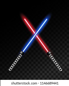 Laser light sword. Vector illustration