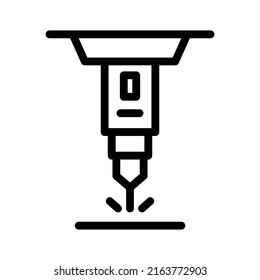 laser line icon illustration vector graphic

