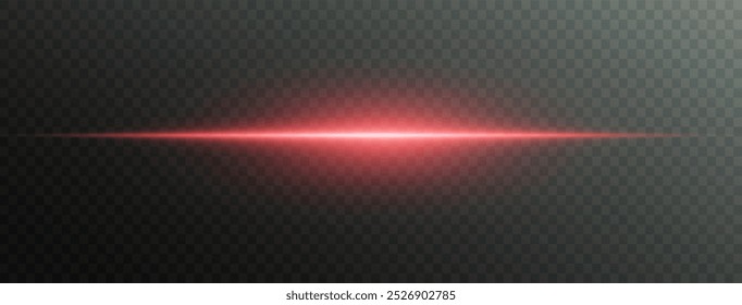 Linhas laser de luz. Luz neon horizontal. Linhas de velocidade horizontal vermelhas de néon. Listras brilhantes. Feixes de laser. linhas de luz de movimento e velocidade em cor neon. Lindo flash de luz e faíscas.