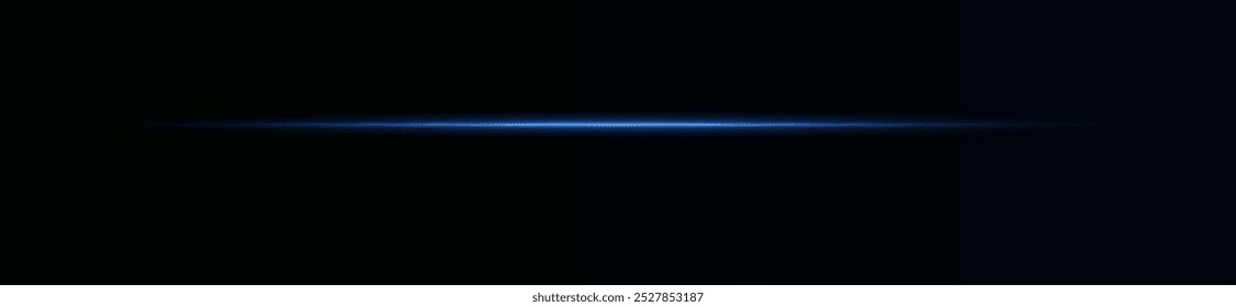 Linhas laser de luz. Luz neon horizontal. Linhas de velocidade horizontal azul néon. Listras brilhantes. Feixes de laser. linhas de luz de movimento e velocidade na cor neon.Beautiful flash de luz e faíscas.