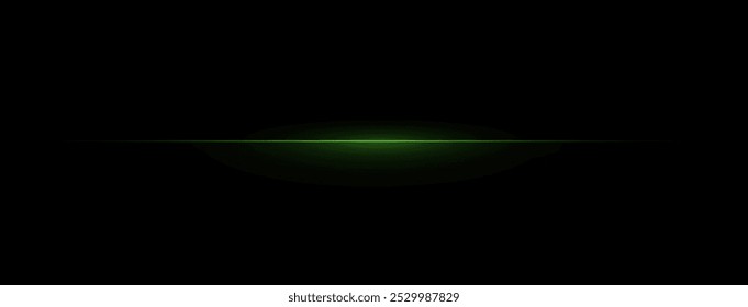 Laserlichtlinien. Horizontales Neonlicht. Neongrüne horizontale Geschwindigkeitslinien. Glühende Streifen. Laserstrahlen. leichte Bewegungslinien und Geschwindigkeit in Neonfarbe. Schöner Lichtblitz und Funken.