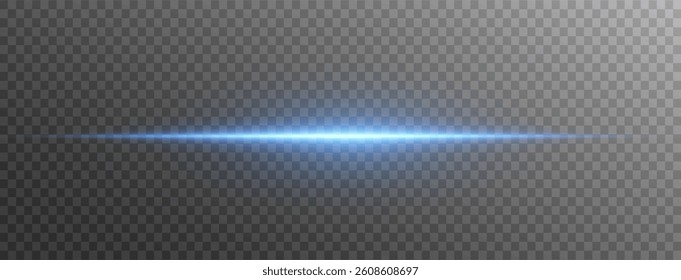 Laser lines of light. Horizontal neon light. Neon blue horizontal speed lines. Glowing stripes. Laser beams. light lines of movement and speed in neon color.Beautiful flash of light and sparks.	
