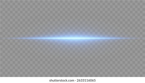 Linhas laser de luz. Luz neon horizontal. Linhas de velocidade horizontal azul néon. Listras brilhantes. Feixes de laser. linhas de luz de movimento e velocidade na cor neon.Beautiful flash de luz e faíscas.