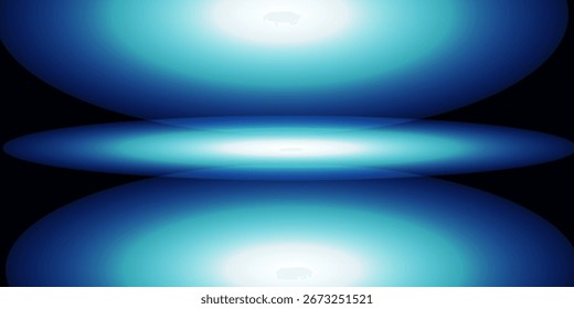 Laser lines of light. Horizontal neon light. Neon blue horizontal speed lines. Glowing stripes. Laser beams. light lines of movement and speed in neon color.Beautiful flash of light and sparks. Eps10