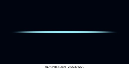Líneas de luz láser. Horizontal luz de neón. Líneas de velocidad Horizontal azul neón. Rayas brillantes. Rayos láser. líneas de luz de movimiento y velocidad en color neón. Hermoso destello de luz y chispas.