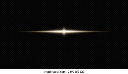 Laser lines of light. Neon horizontal lines. Neon-gold speed lines. Luminous stripes. Laser beams. Neon motion and speed lines. Beautiful flashes of light and sparks.