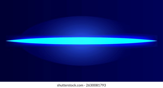 Líneas de luz láser. Luz de neón Horizontal vertical. Líneas de velocidad Horizontal azul neón. Rayas brillantes.