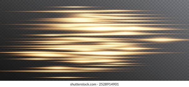 Laser lines, neon, neon gold, glowing lines, fast stripes with flashes and sparks. Perfect for backgrounds, tech designs and glowing stripes. Laser beams and neon. 