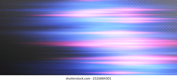 Laser lines. Neon light. Neon speed lines. Glowing light lines. Fast, dynamic stripes with flashes of light and sparks. Perfect for backgrounds, tech designs, Glowing stripes. Laser beams. Neon light 