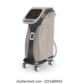 Laser machine for hair removal and beauty treatments. Cosmetic laser machine