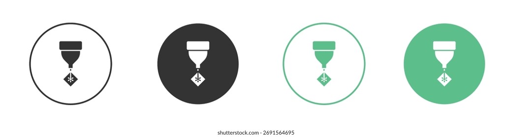 Laser machine icon set. for mobile concept and web design.