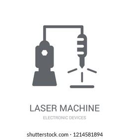 Laser Machine icon. Trendy Laser Machine logo concept on white background from Electronic Devices collection. Suitable for use on web apps, mobile apps and print media.