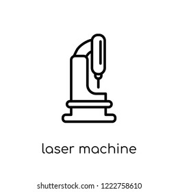 Laser Machine icon. Trendy modern flat linear vector Laser Machine icon on white background from thin line Electronic devices collection, editable outline stroke vector illustration