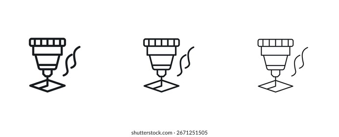 Ícone da máquina a laser ilustração vetorial eps. Ilustrações de contorno de vetor