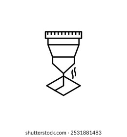 Vetor de ícone Laser Machine. isolado no branco