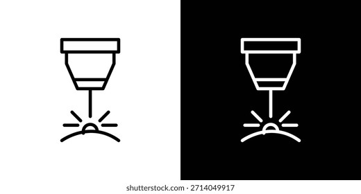 Laser machine icon vector, Symbol, logo illustrations