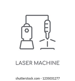 Laser Machine linear icon. Modern outline Laser Machine logo concept on white background from Electronic Devices collection. Suitable for use on web apps, mobile apps and print media.