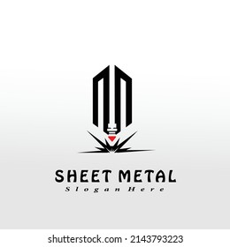 Laser Machine Logo Design Concept 