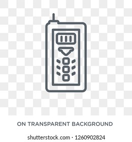 laser measurement icon. Trendy flat vector laser measurement icon on transparent background from General collection. High quality filled laser measurement symbol use for web and mobile