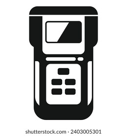 Laser meter icon simple vector. Level distance. Digital industrial deep