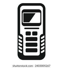 Laser meter instrument icon simple vector. Scanner tool. Measuring altitude units