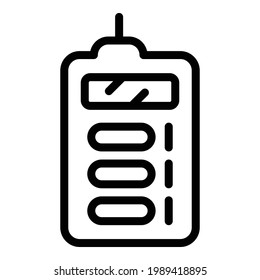 Laser meter technology icon. Outline Laser meter technology vector icon for web design isolated on white background