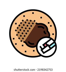 laser mole removal color icon vector. laser mole removal sign. isolated symbol illustration