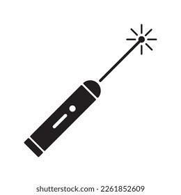 laser pen icon vcetor illustration logo design