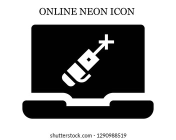 Laser pen search icon. Editable Laser pen search icon for web or mobile.
