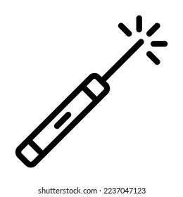 Laser Pen Vector Line Icon Design