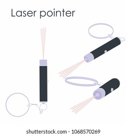 Laser pointer colored without silhouette