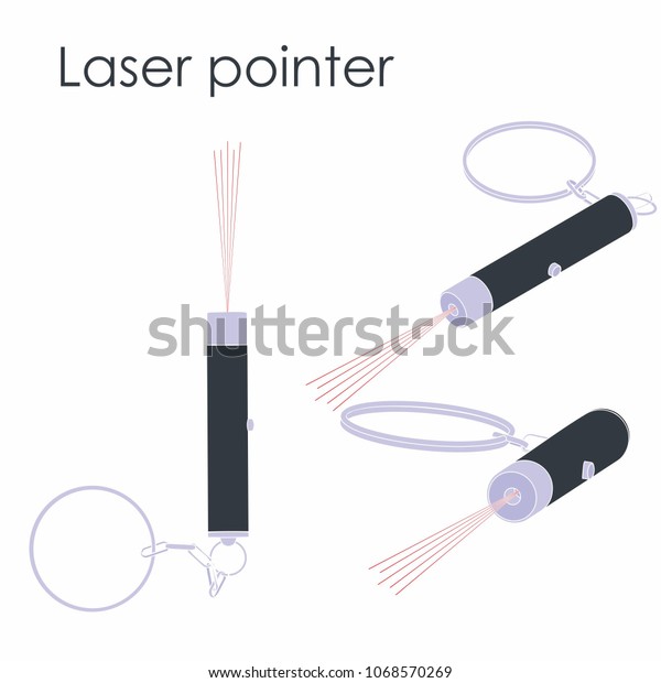 Laser pointer colored\
without silhouette