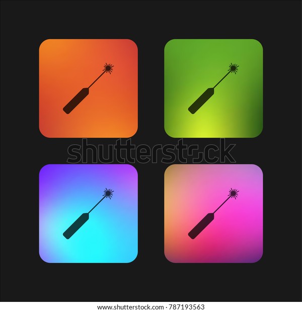 Laser Pointer Four Color Gradient App Stock Vector Royalty Free 787193563