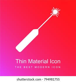 laser pointer red and pink gradient material white icon minimal design